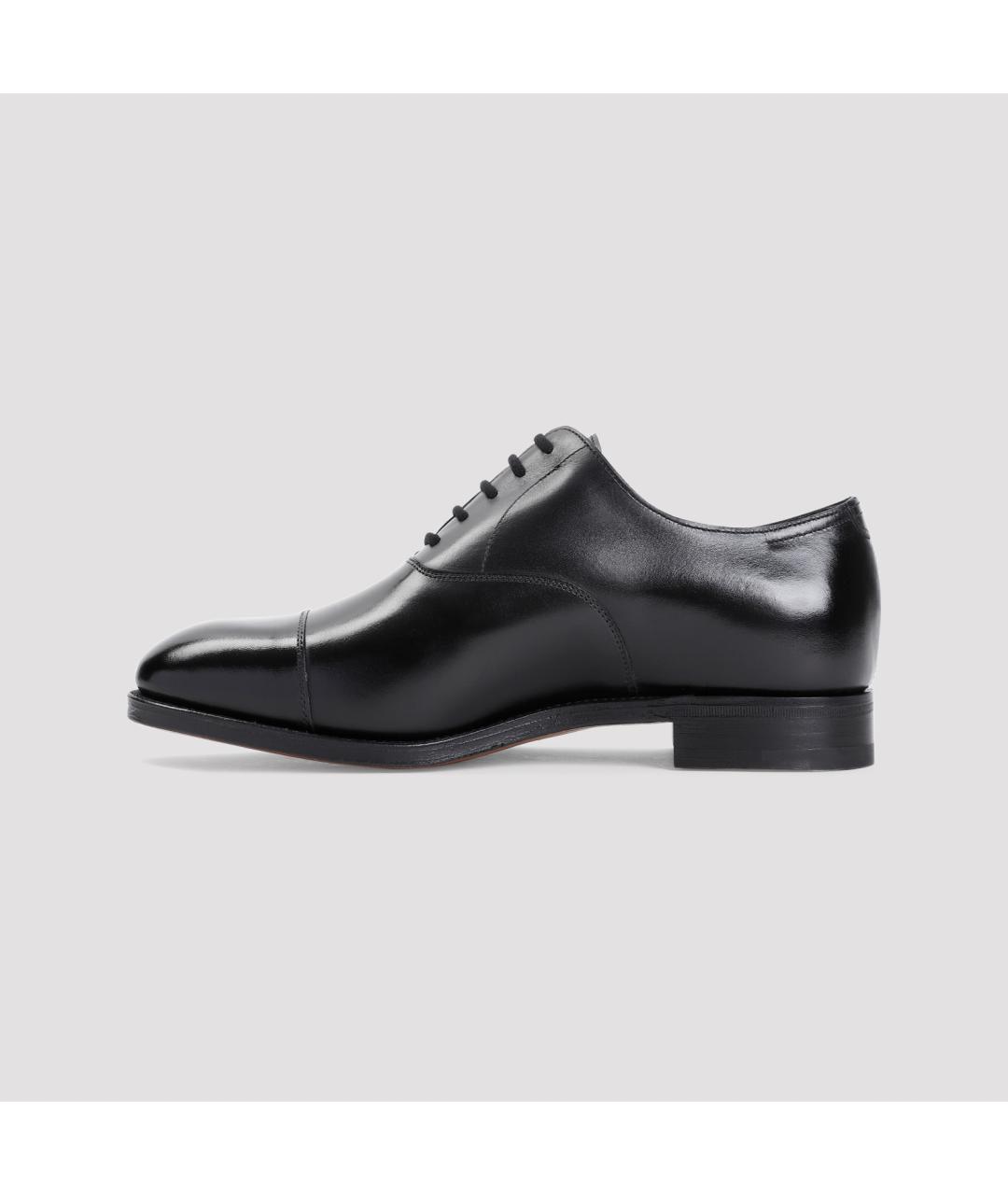 JOHN LOBB Черные кожаные туфли, фото 2