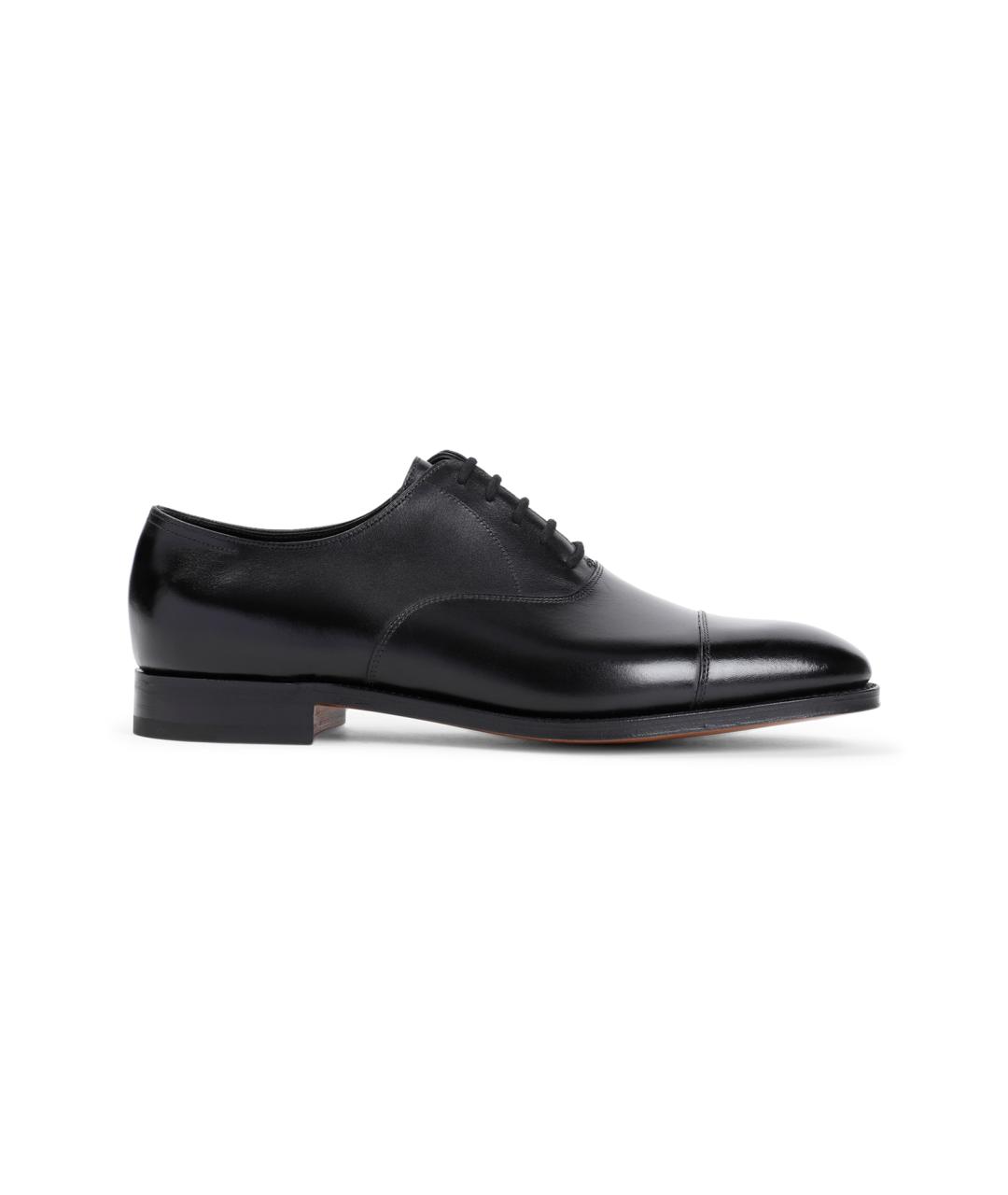 JOHN LOBB Черные кожаные туфли, фото 1