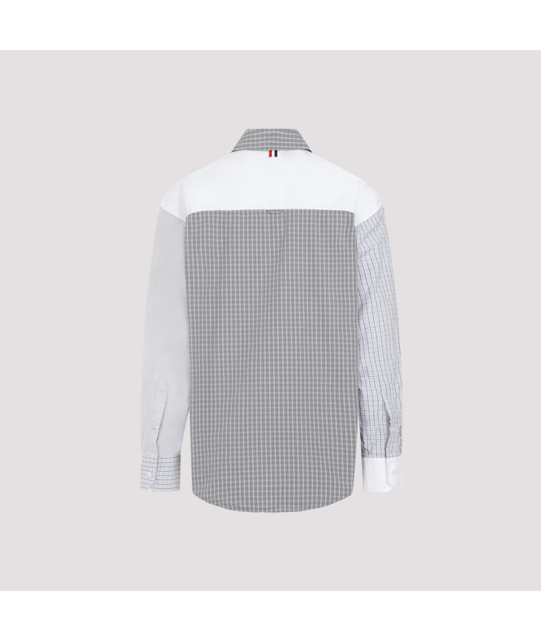 THOM BROWNE Серая хлопковая кэжуал рубашка, фото 4