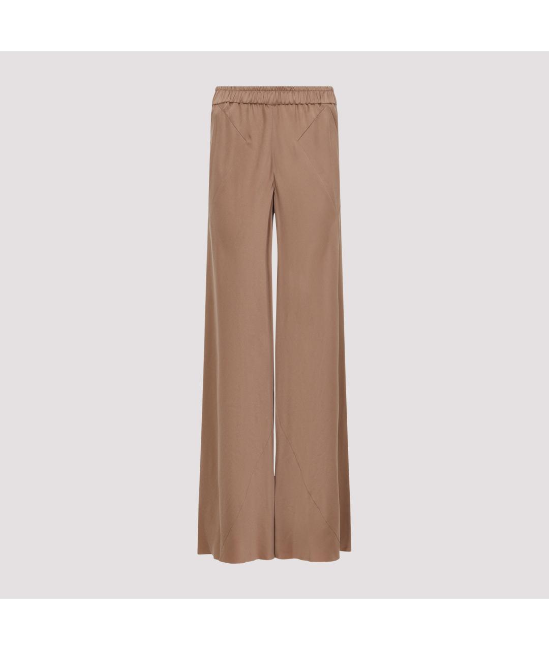 GIORGIO ARMANI Розовые вискозные прямые брюки, фото 3