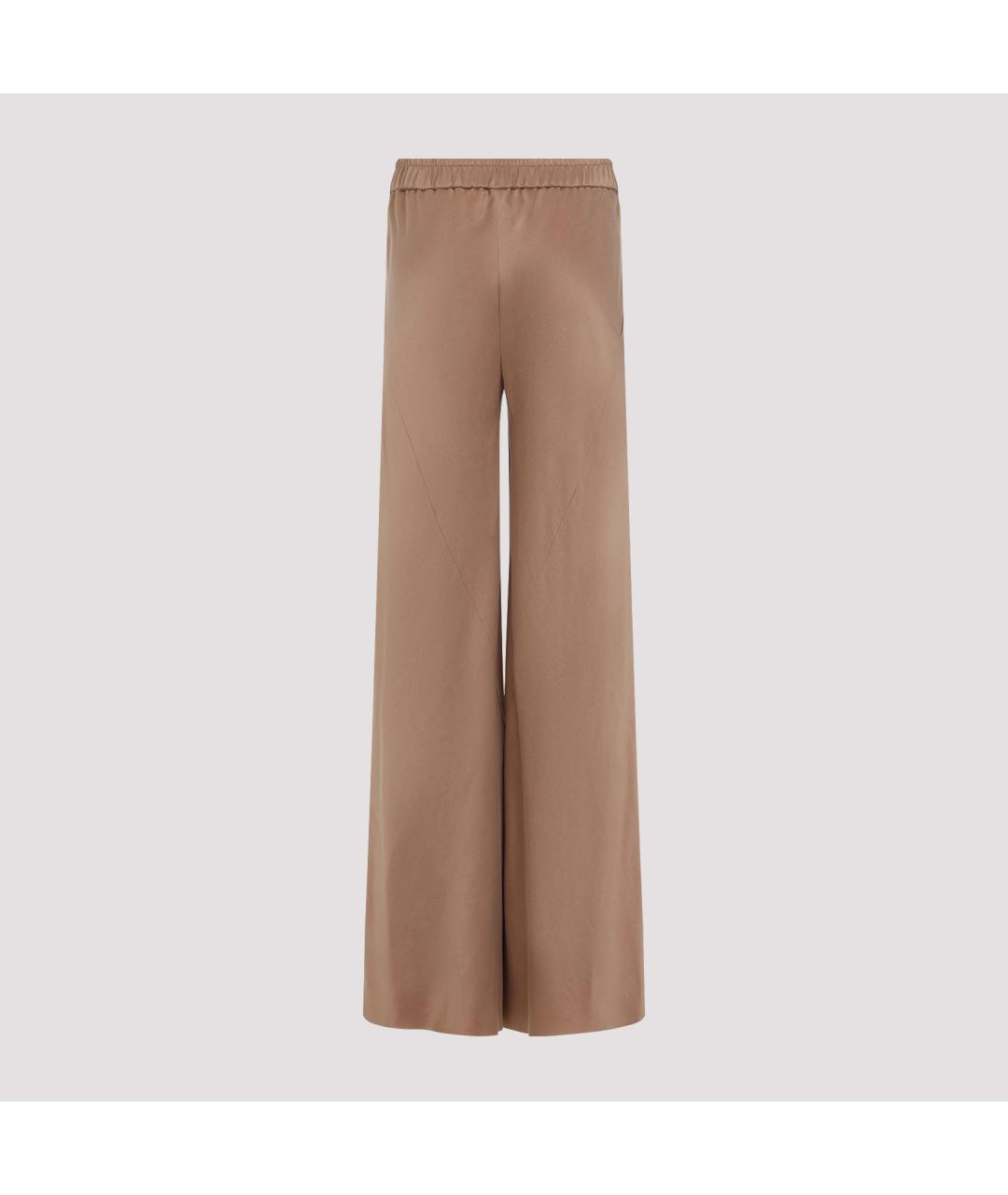 GIORGIO ARMANI Розовые вискозные прямые брюки, фото 4
