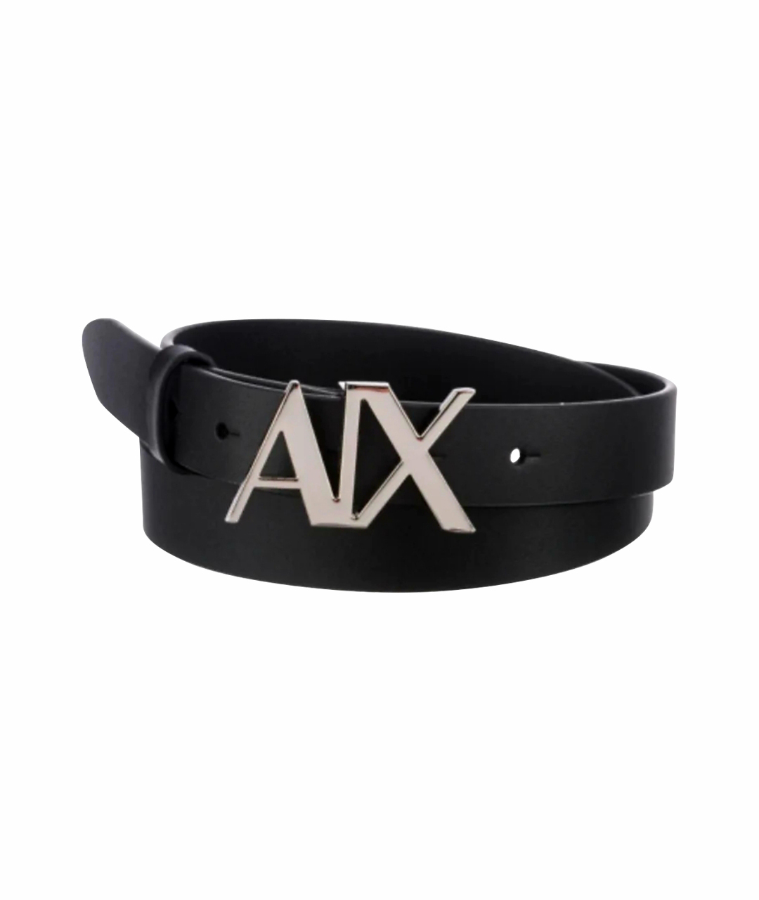 ARMANI EXCHANGE Черный кожаный ремень, фото 1