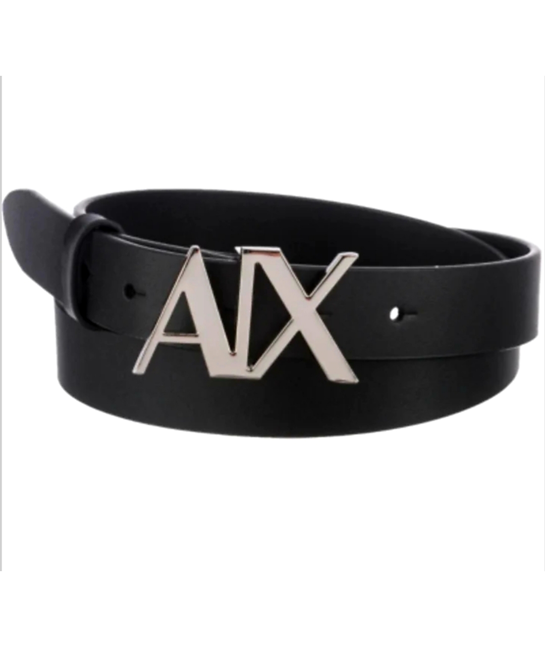 ARMANI EXCHANGE Черный кожаный ремень, фото 5