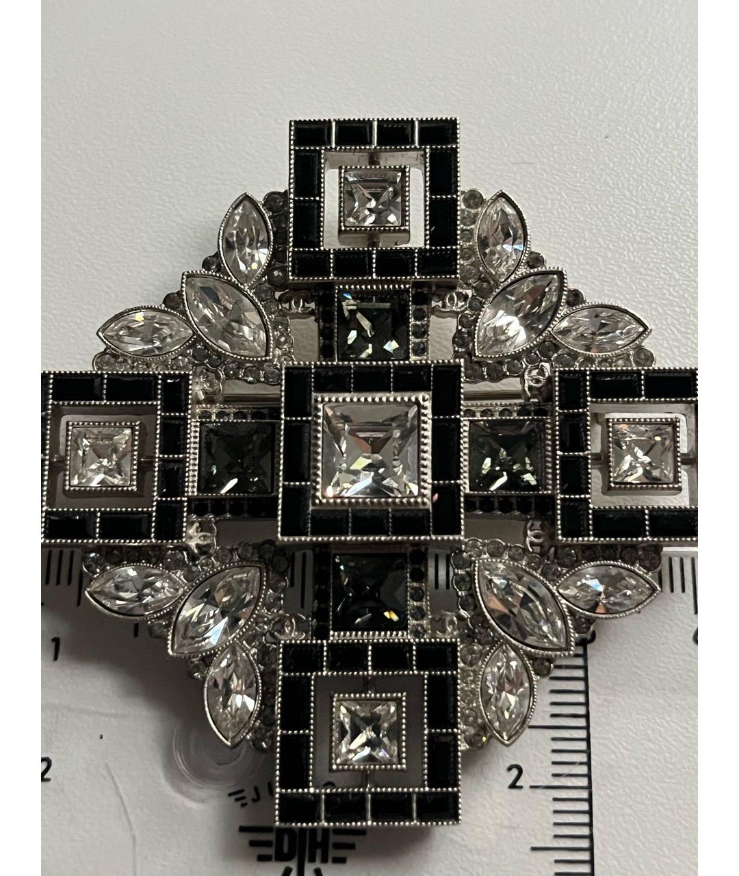 CHANEL Серебряная металлическая булавка / брошь, фото 7