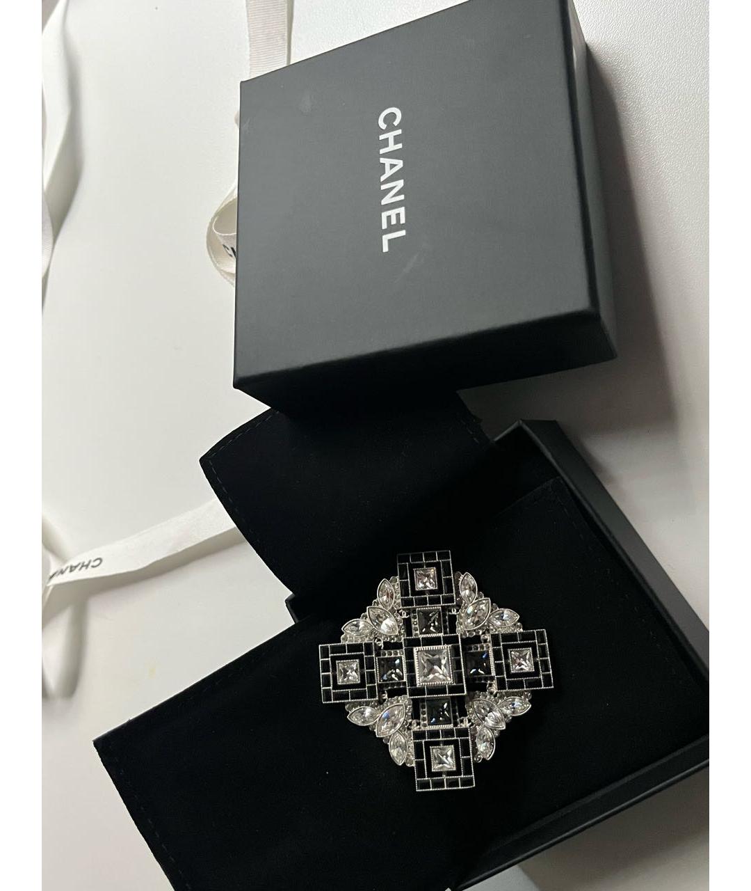 CHANEL Серебряная металлическая булавка / брошь, фото 5