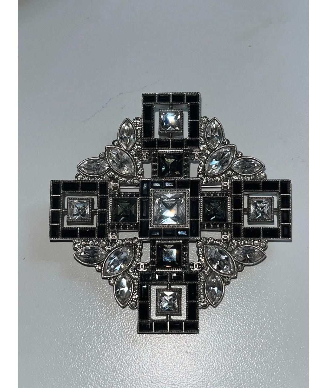 CHANEL Серебряная металлическая булавка / брошь, фото 8