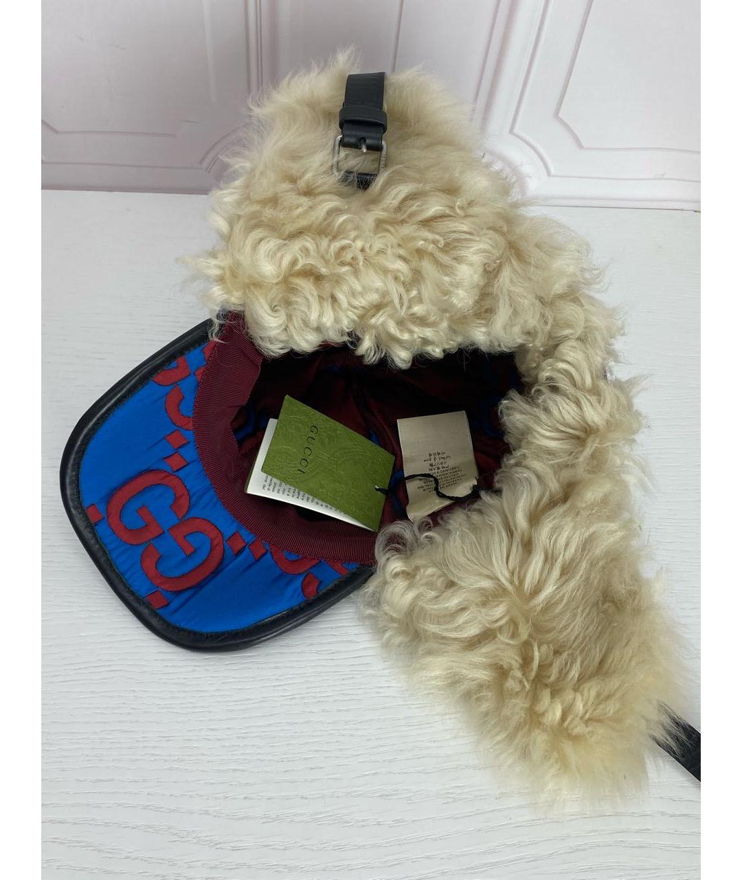 GUCCI Синяя шапка, фото 4