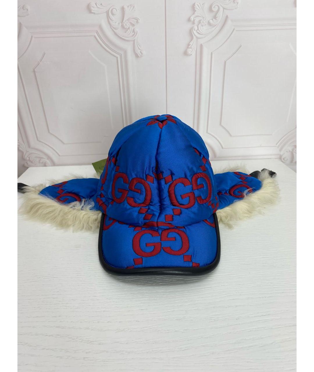GUCCI Синяя шапка, фото 9