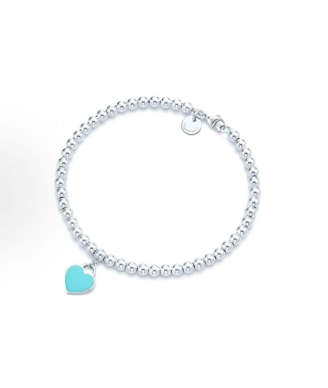 TIFFANY&CO Бирюзовый серебряный браслет, фото 5