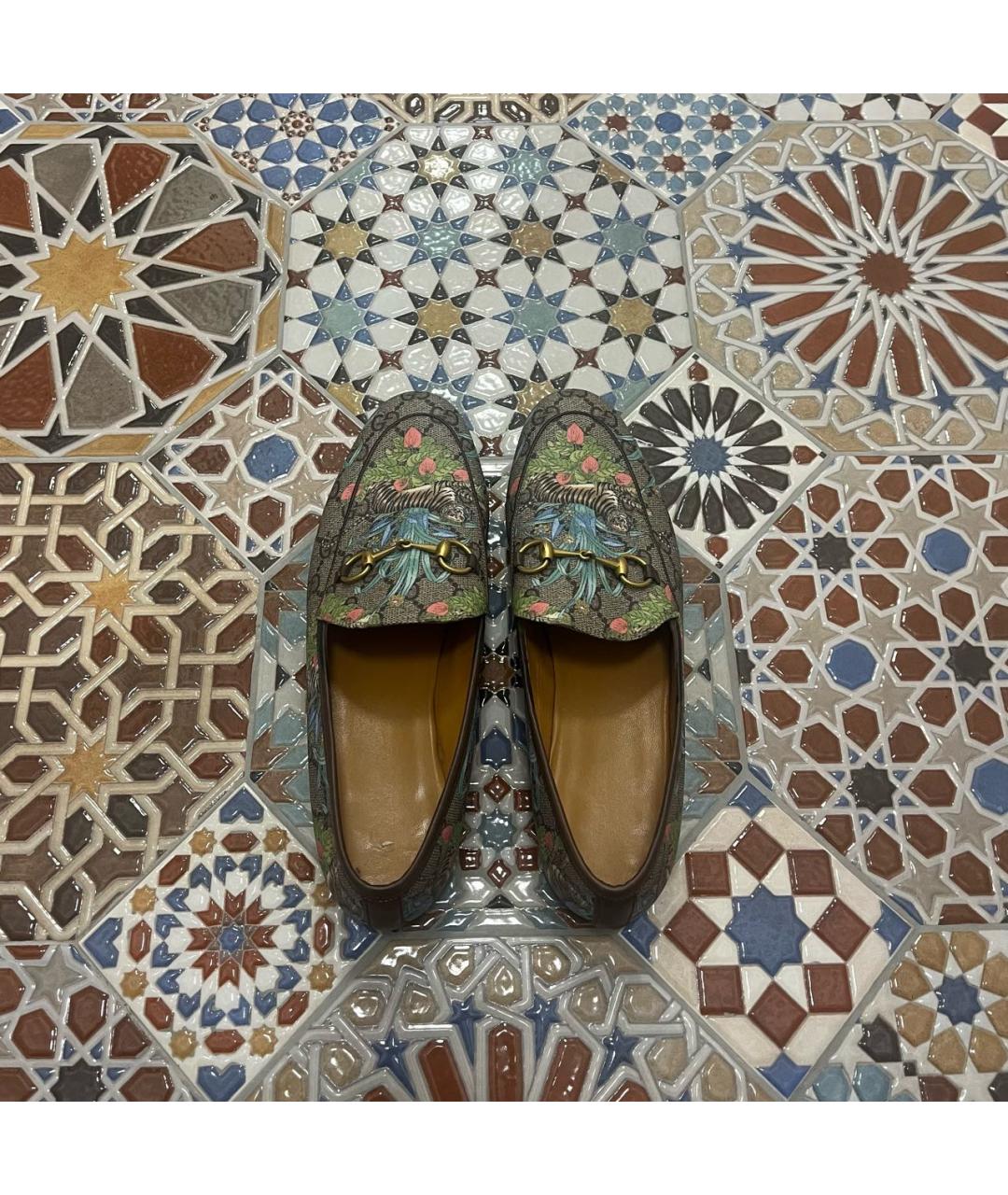 GUCCI Мульти мокасины из искусственной кожи, фото 3