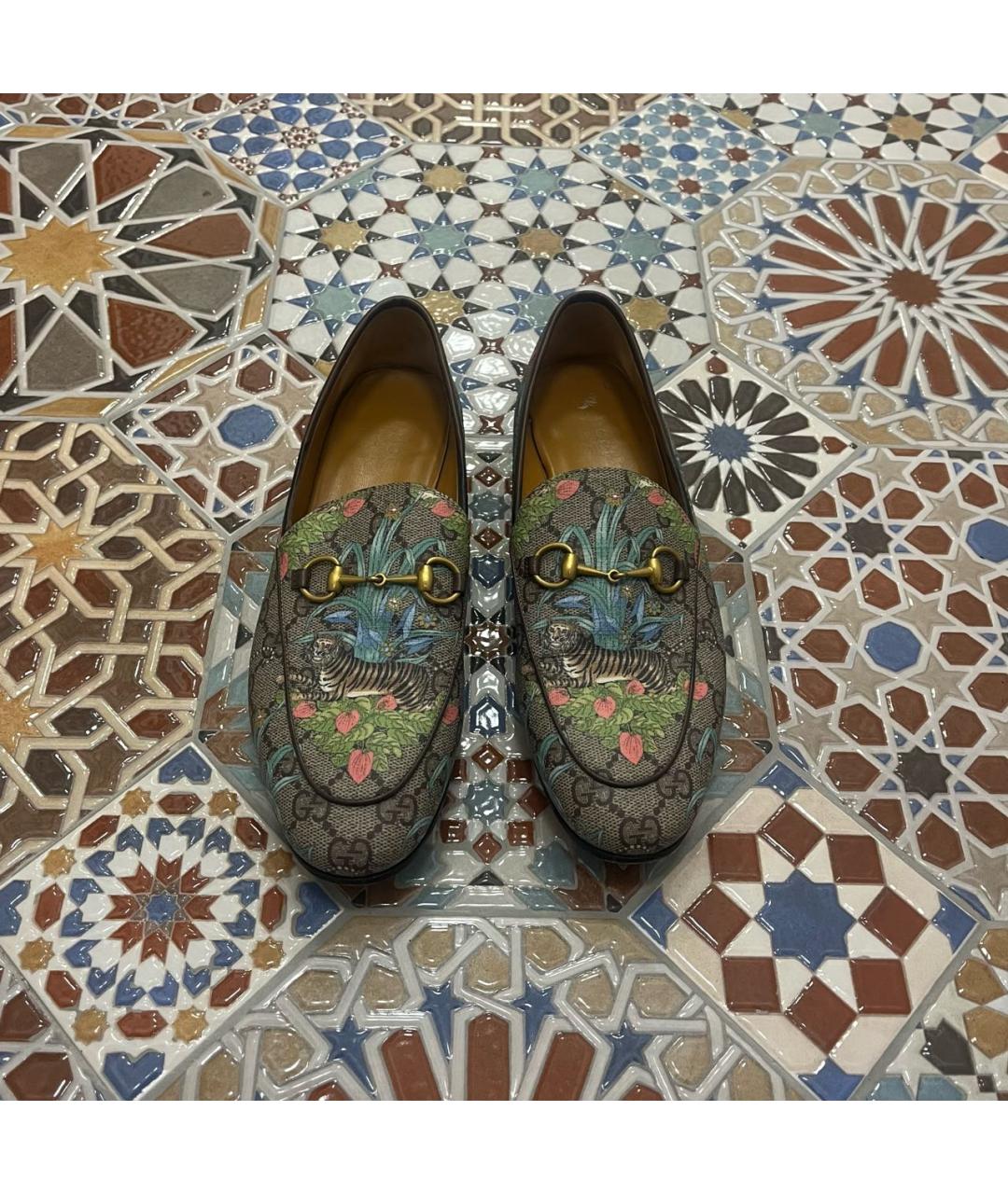 GUCCI Мульти мокасины из искусственной кожи, фото 2