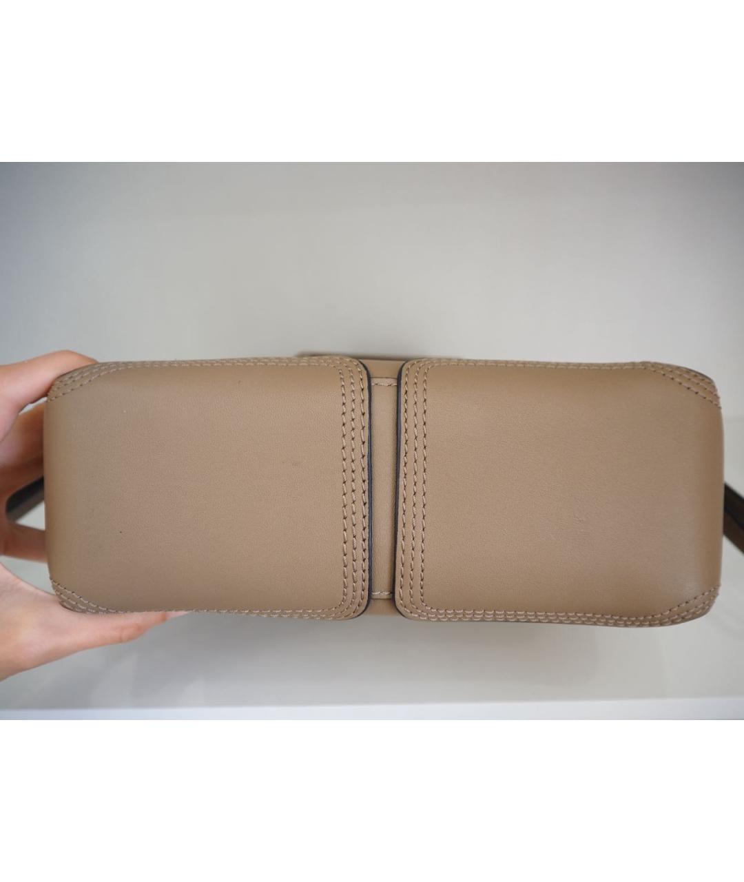 3.1 PHILLIP LIM Бежевая кожаная сумка с короткими ручками, фото 8