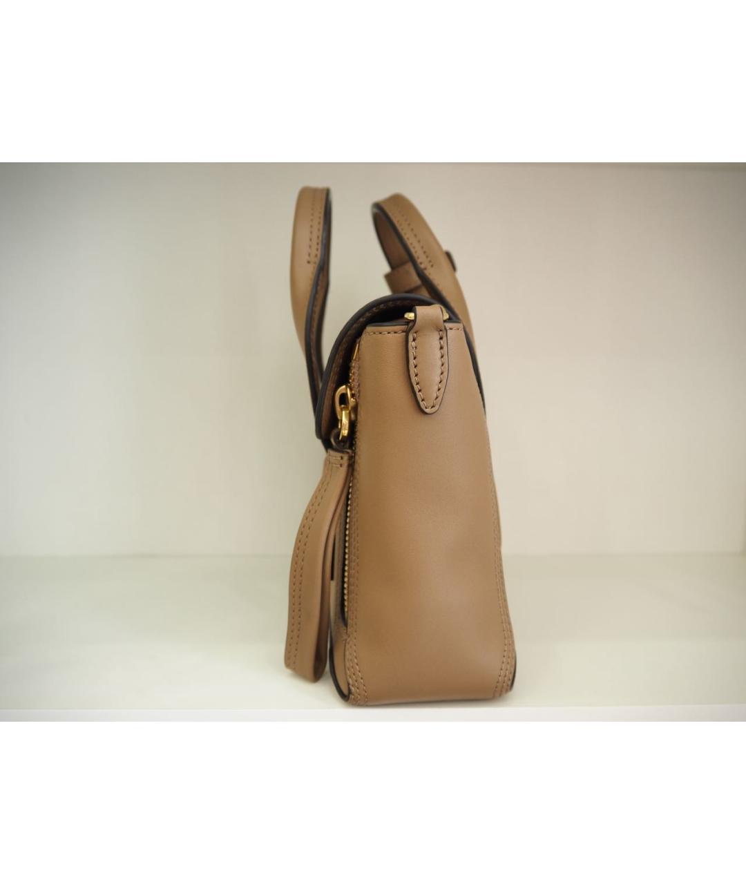 3.1 PHILLIP LIM Бежевая кожаная сумка с короткими ручками, фото 7