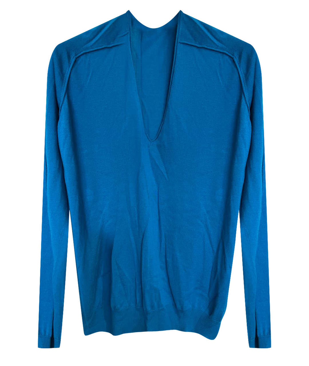 BALENCIAGA Голубой кашемировый джемпер / свитер, фото 1