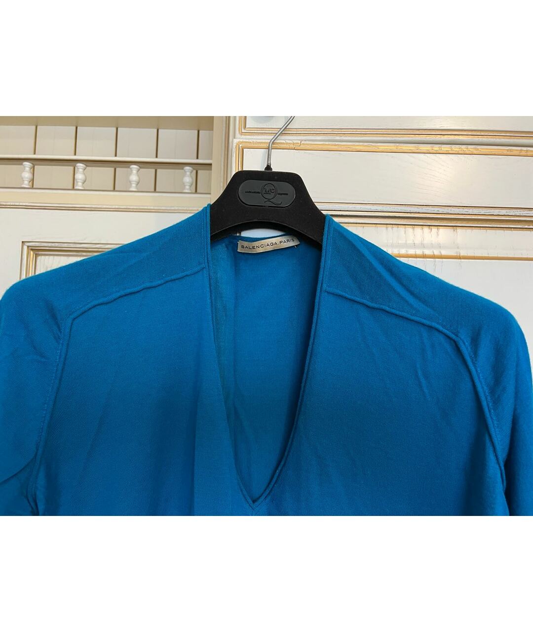 BALENCIAGA Голубой кашемировый джемпер / свитер, фото 3