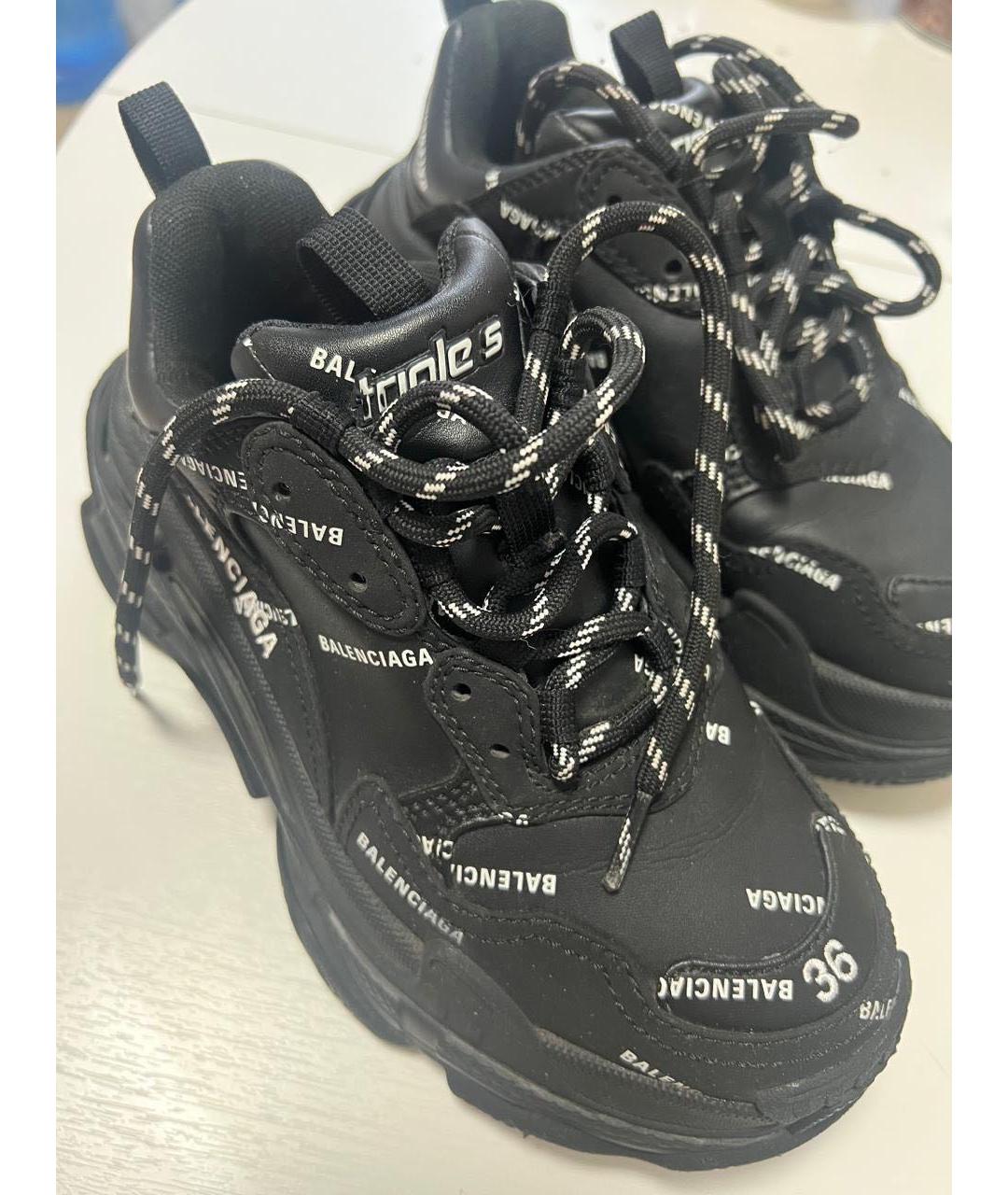 BALENCIAGA Черные кроссовки, фото 2