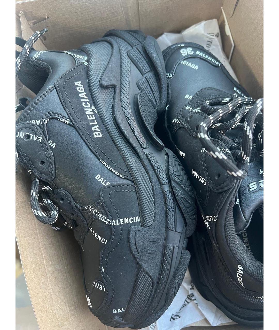BALENCIAGA Черные кроссовки, фото 5
