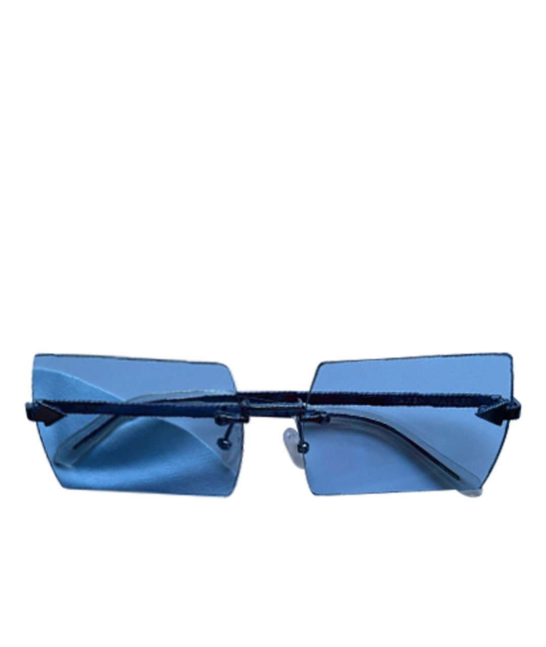 KAREN WALKER Голубые металлические солнцезащитные очки, фото 1