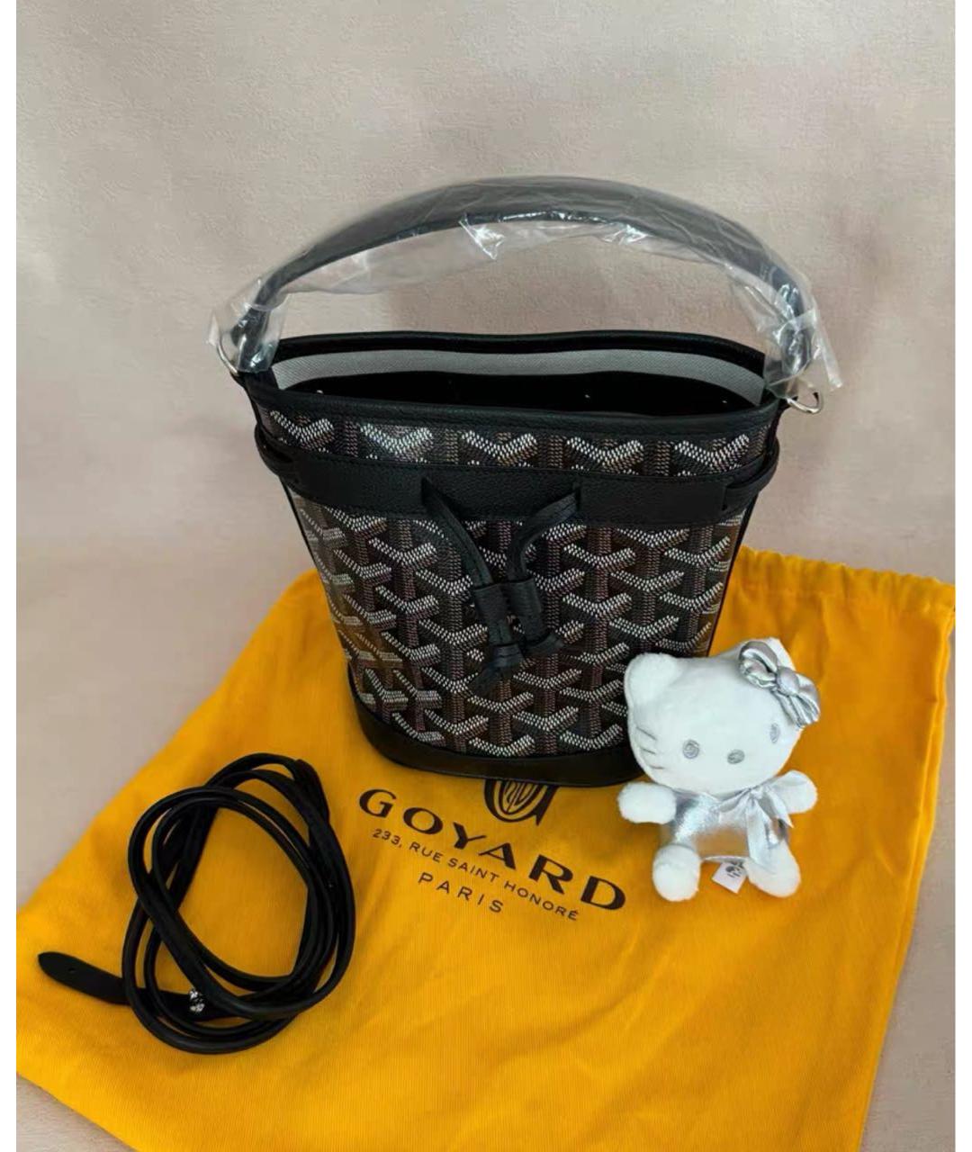 GOYARD Черная сумка с короткими ручками, фото 2