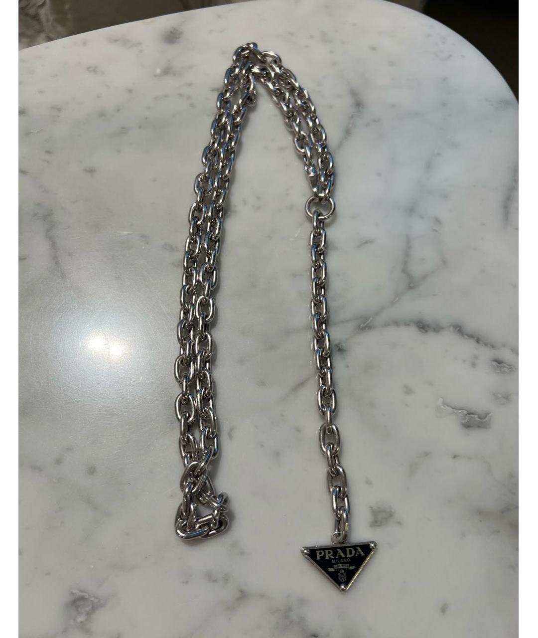 PRADA Серебряное колье, фото 5