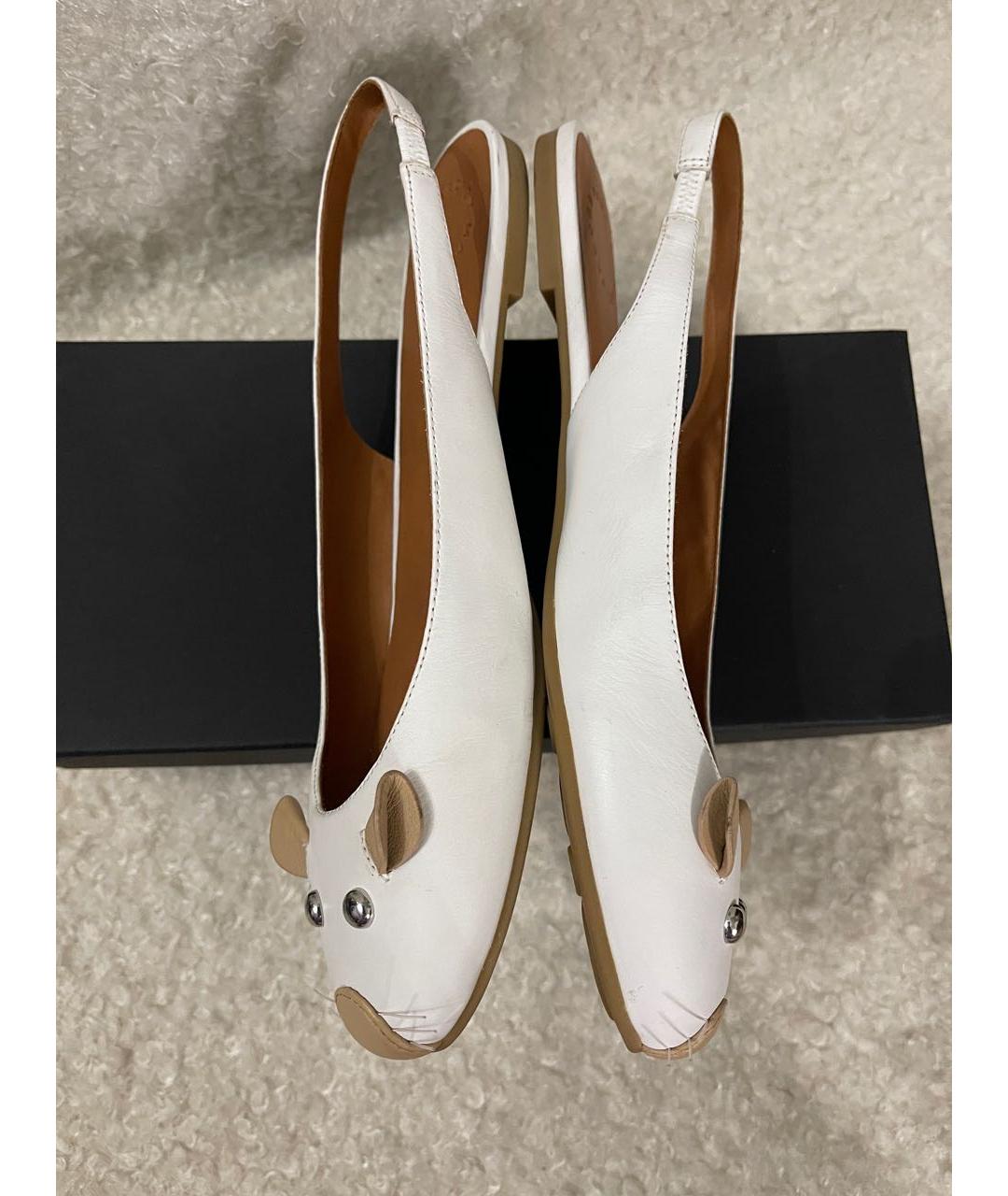 MARC JACOBS Белые кожаные балетки, фото 7
