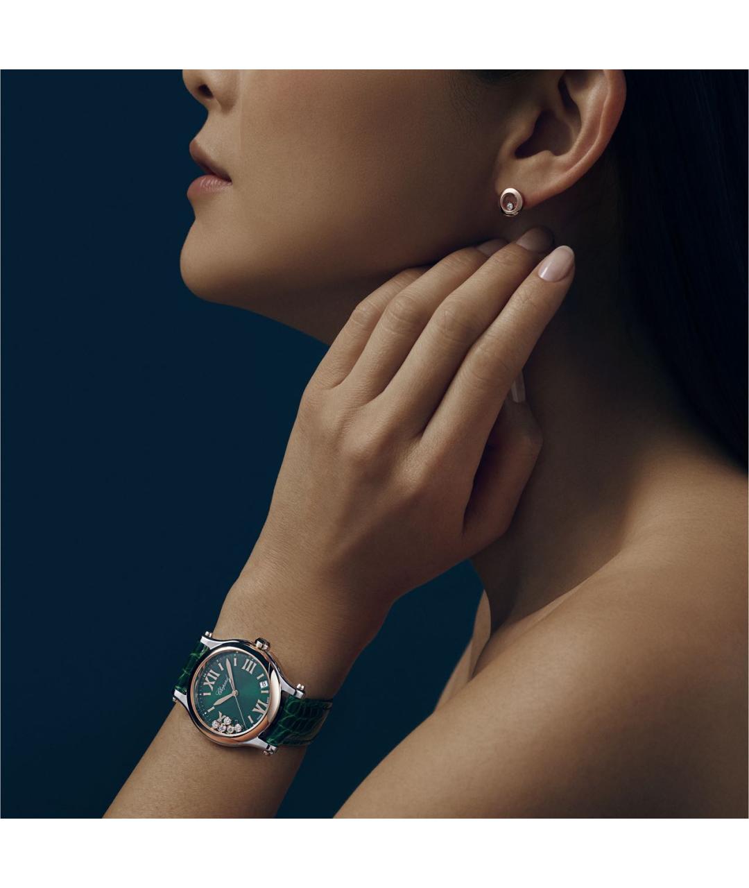 CHOPARD Розовые серьги из розового золота, фото 6