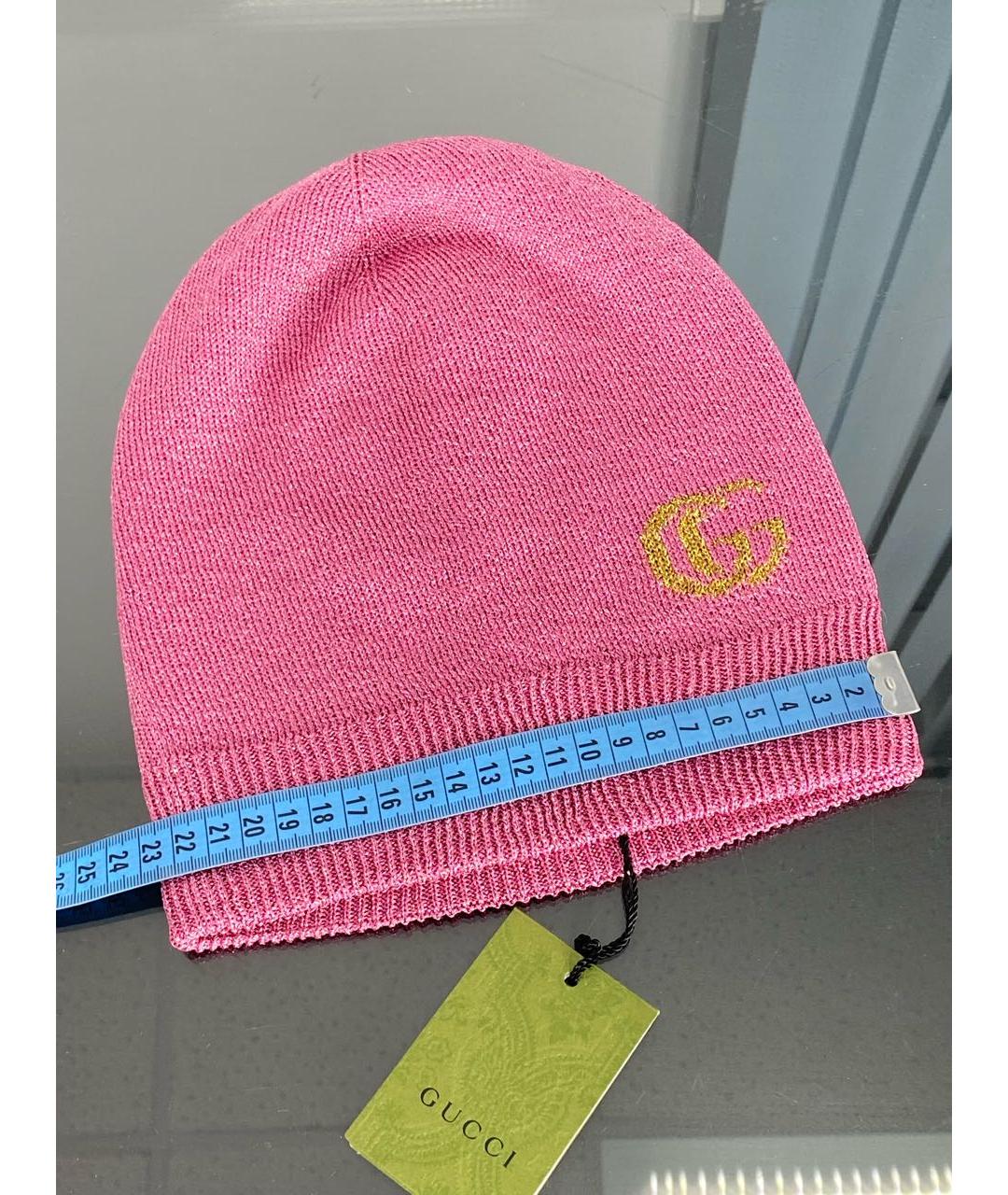 GUCCI Розовая шапка, фото 6