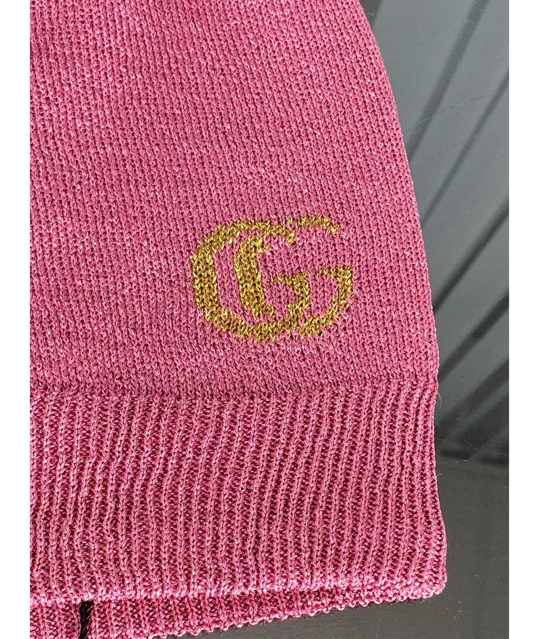 GUCCI Розовая шапка, фото 3