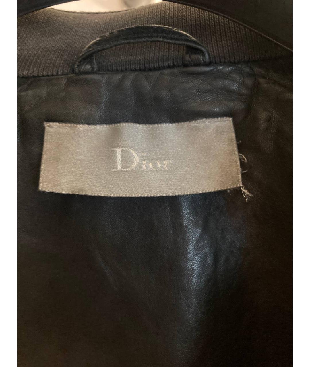CHRISTIAN DIOR Черная кожаная куртка, фото 3