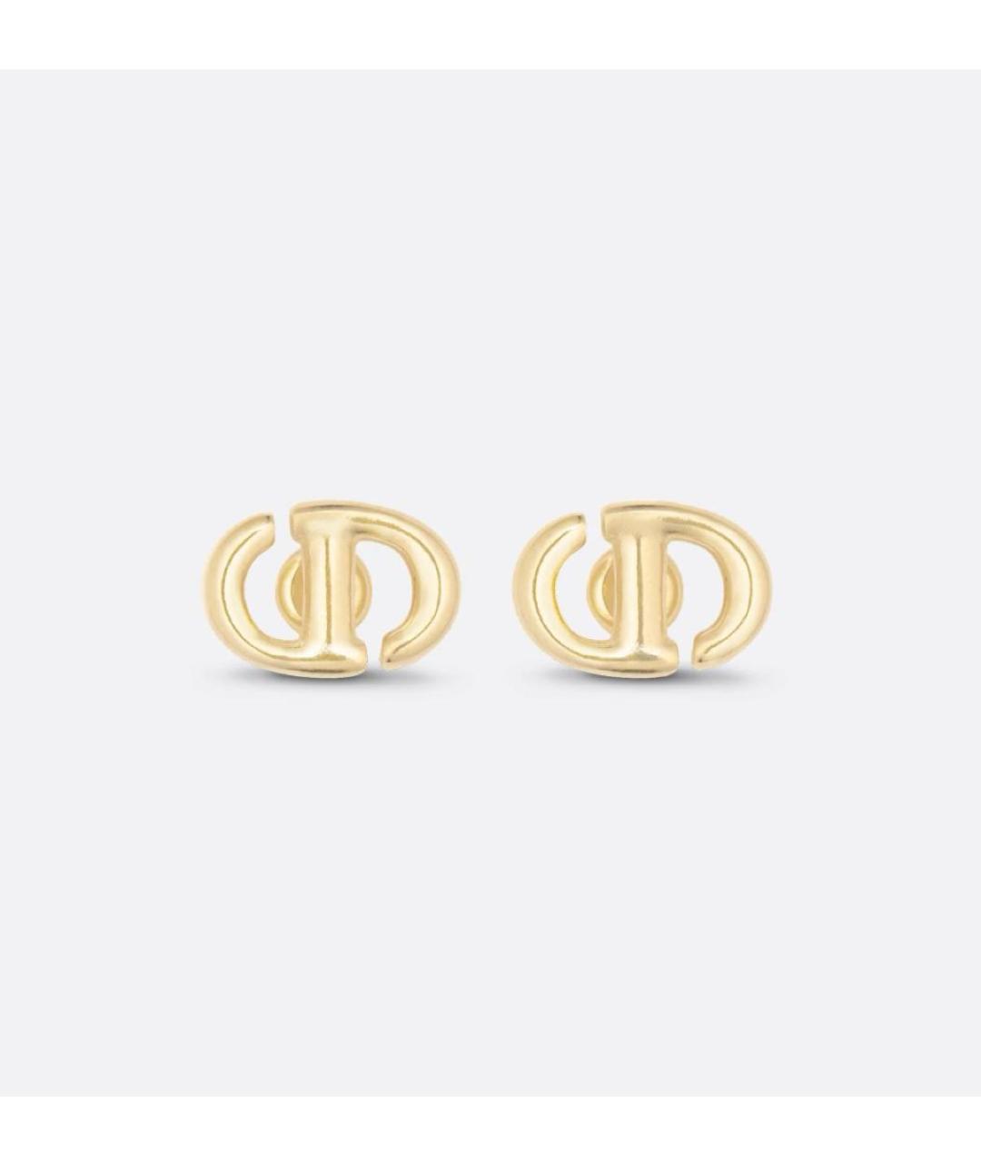 CHRISTIAN DIOR Золотые латунные серьги, фото 7