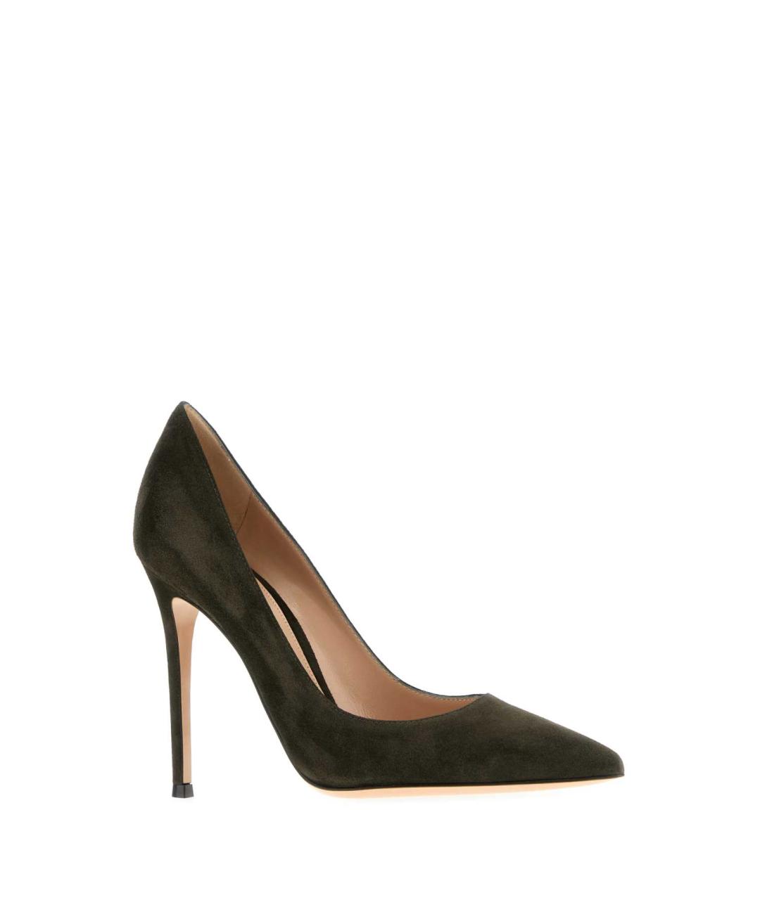 GIANVITO ROSSI Зеленые замшевые туфли, фото 2
