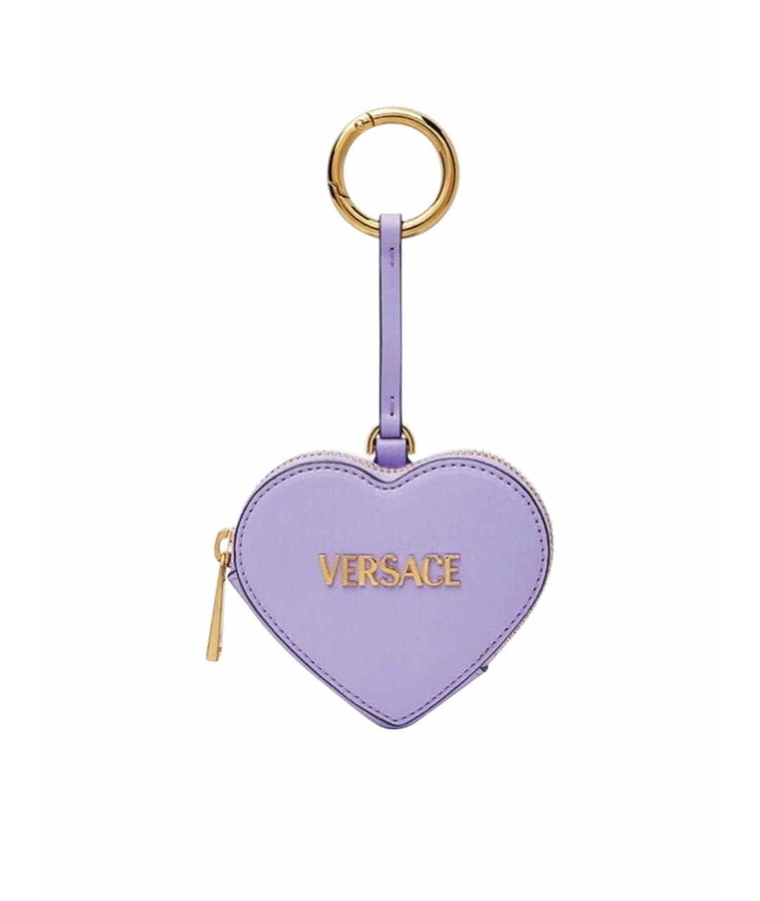 VERSACE Фиолетовый кожаный кошелек, фото 1