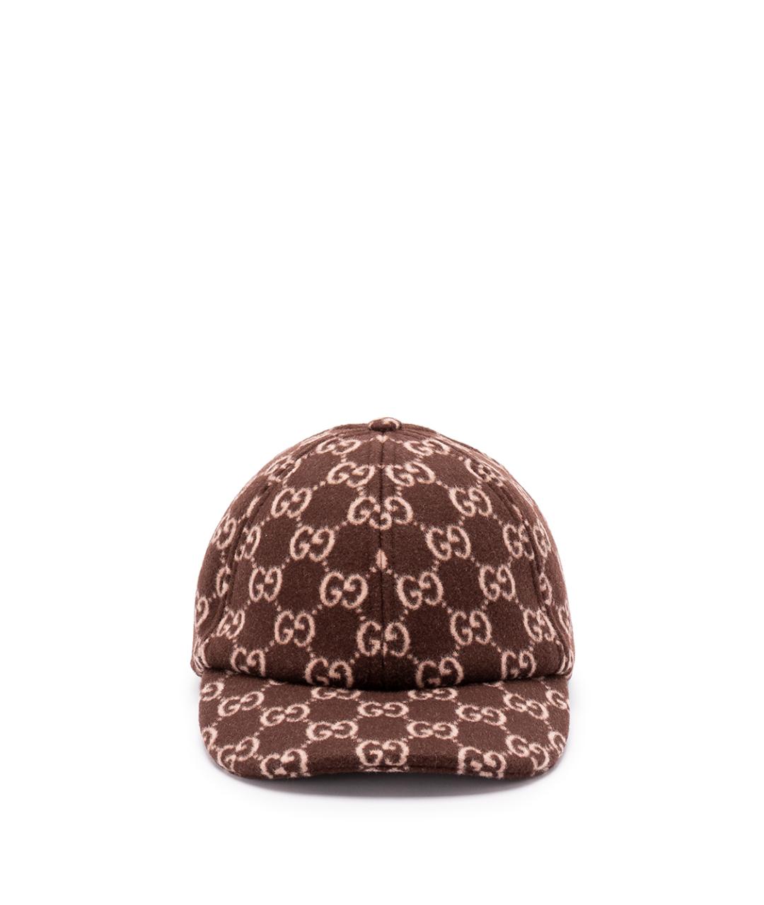 GUCCI Коричневая шерстяная кепка, фото 1