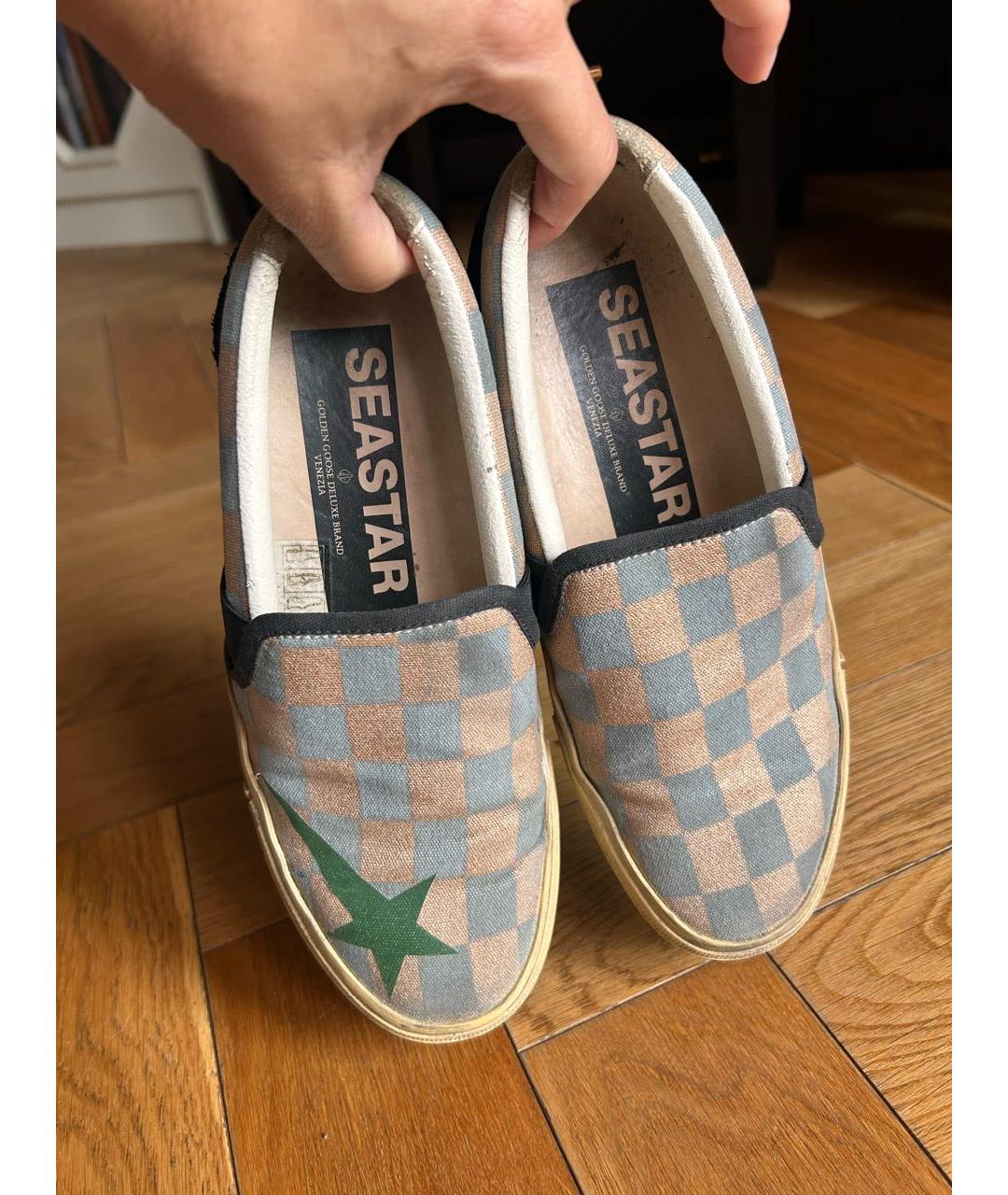 GOLDEN GOOSE DELUXE BRAND Мульти текстильные слипоны, фото 3