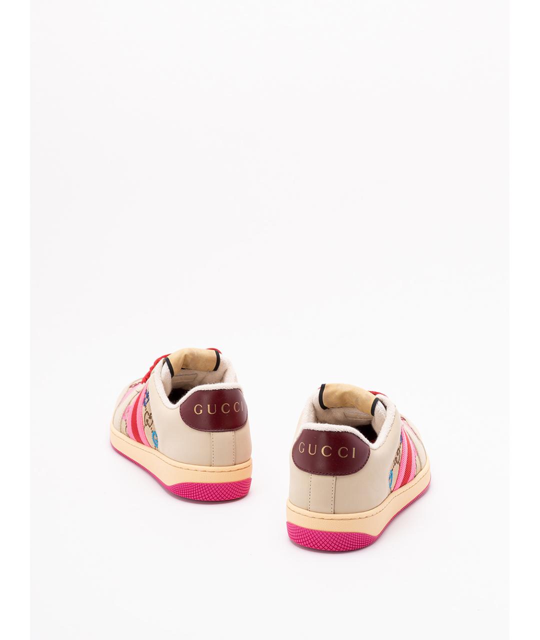 GUCCI Мульти текстильные кеды, фото 3