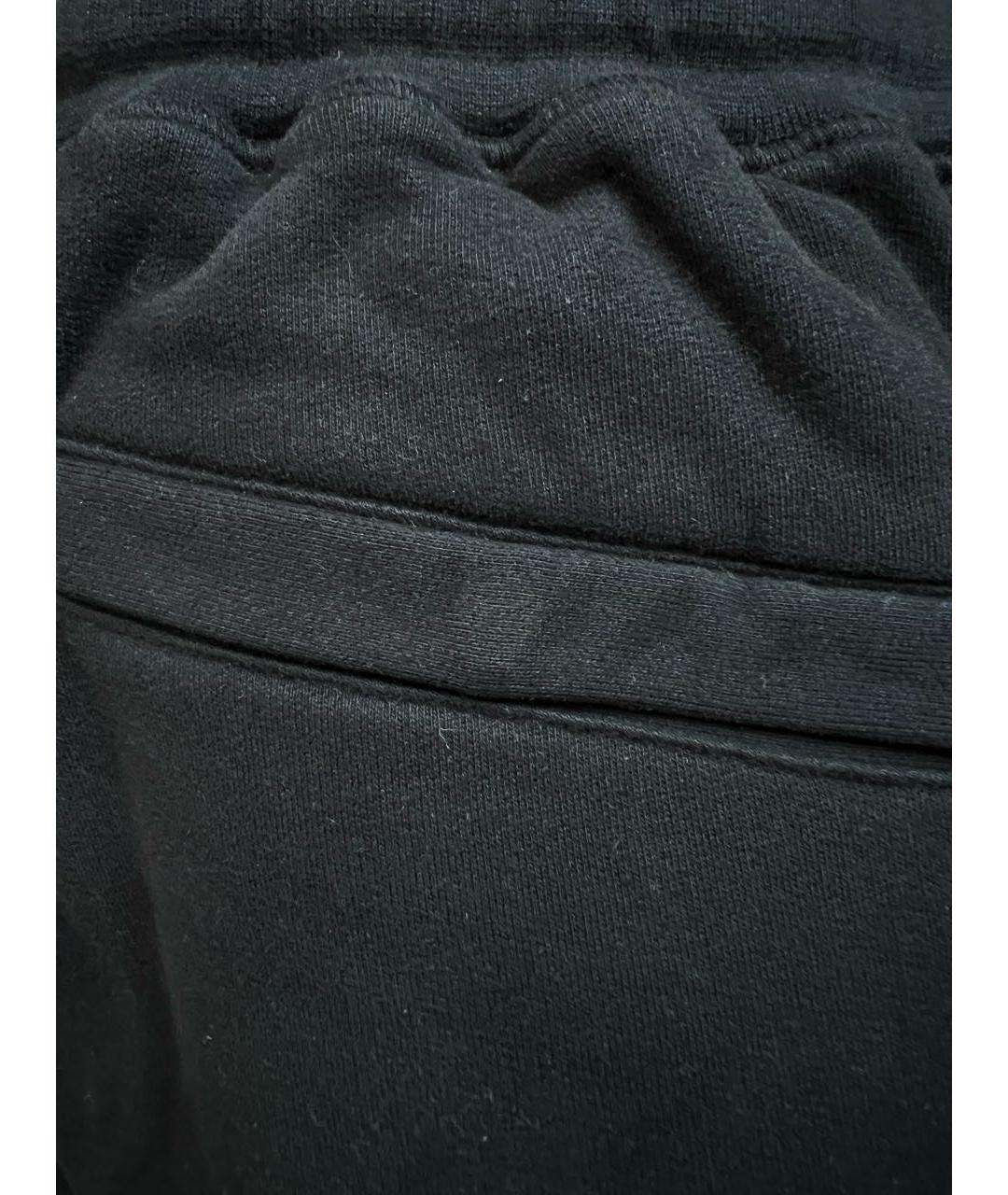 STONE ISLAND Черные хлопковые повседневные брюки, фото 3