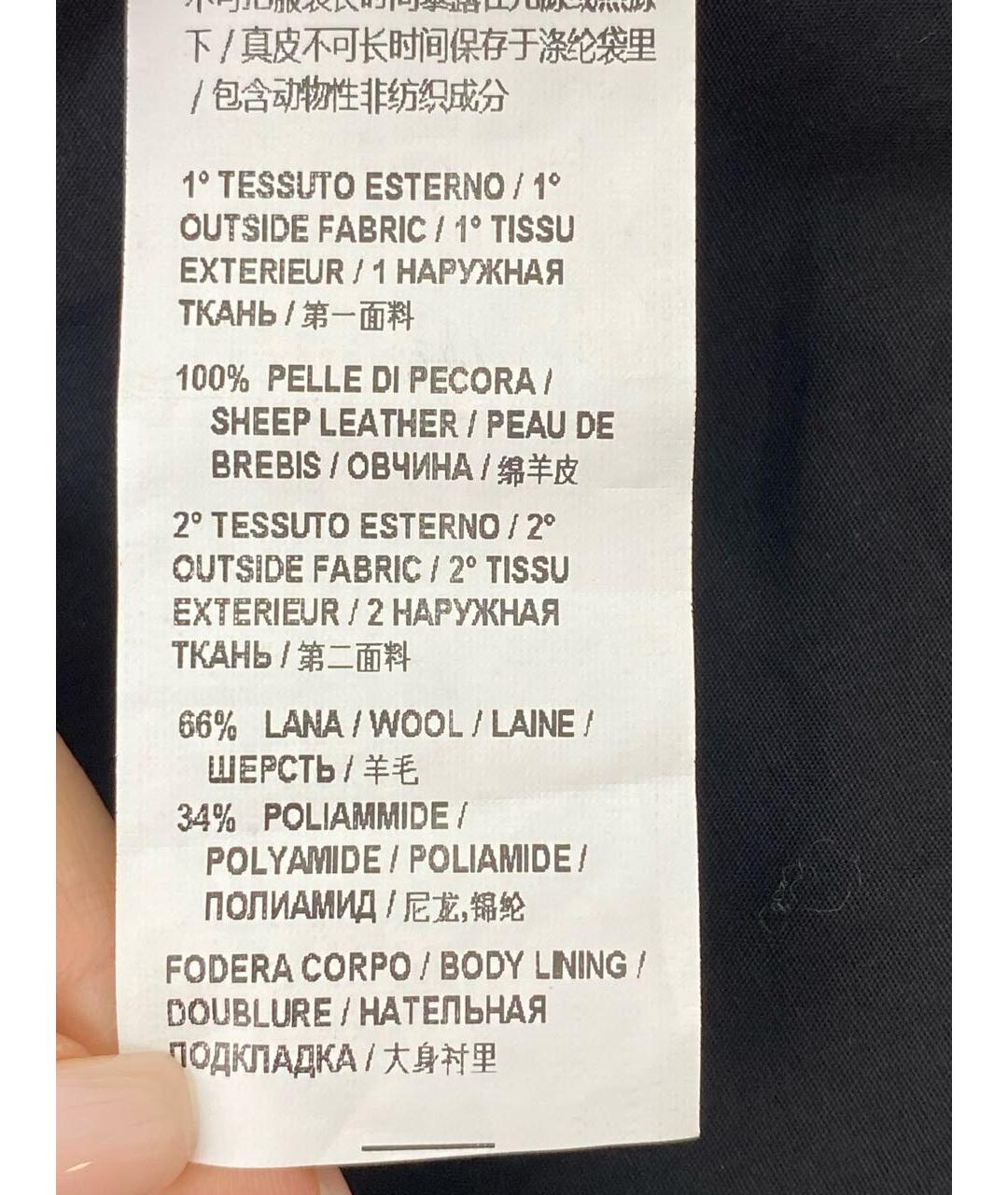 PINKO Черная кожаная куртка, фото 6