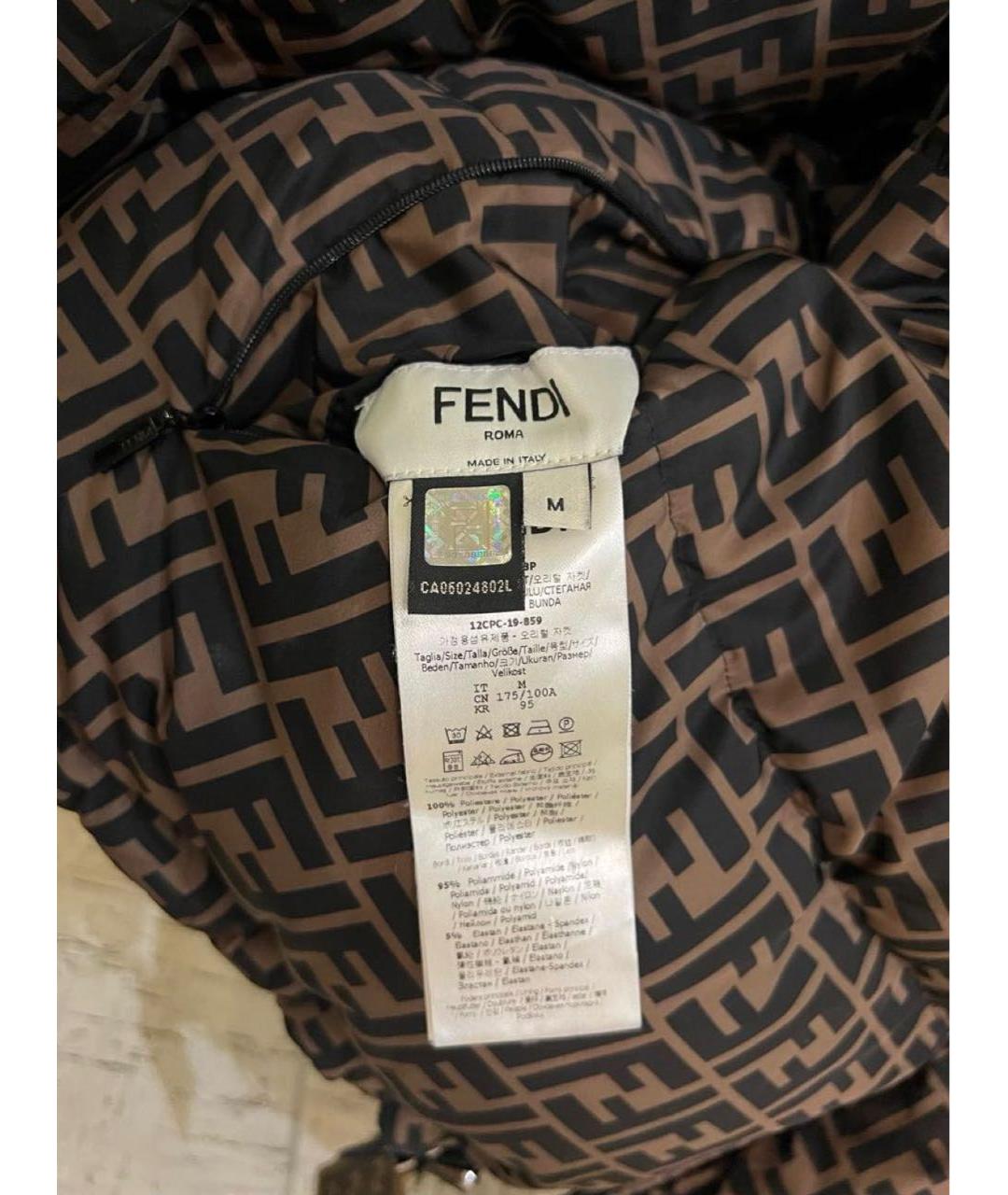 FENDI Коричневый пуховик, фото 7
