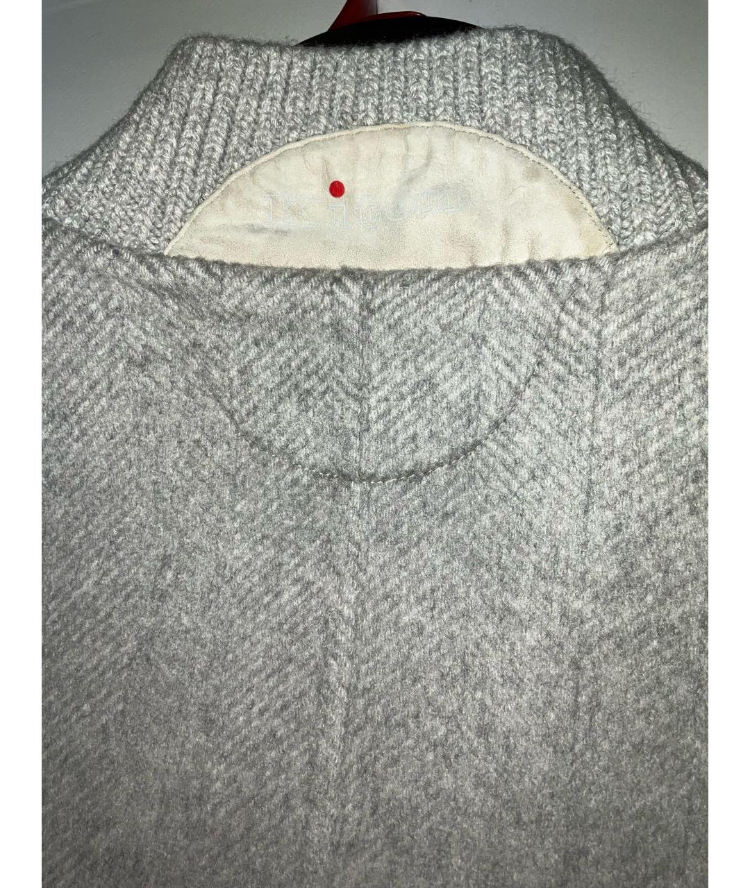 KITON Серая кашемировая куртка, фото 6