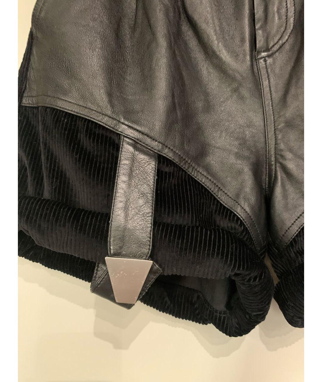 ALEXANDER WANG Черные кожаные шорты, фото 3