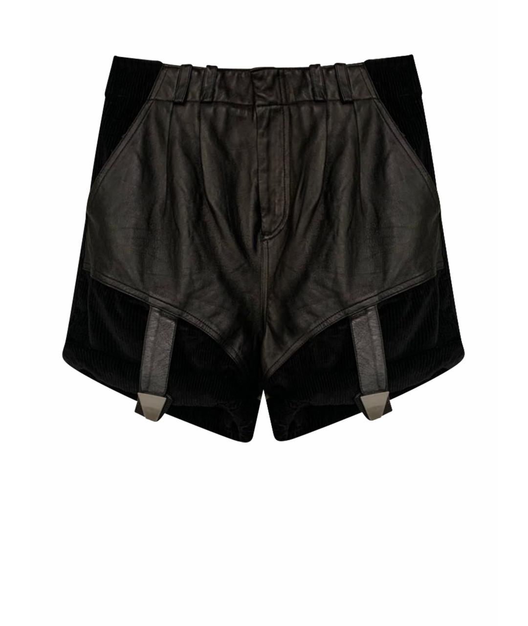 ALEXANDER WANG Черные кожаные шорты, фото 1