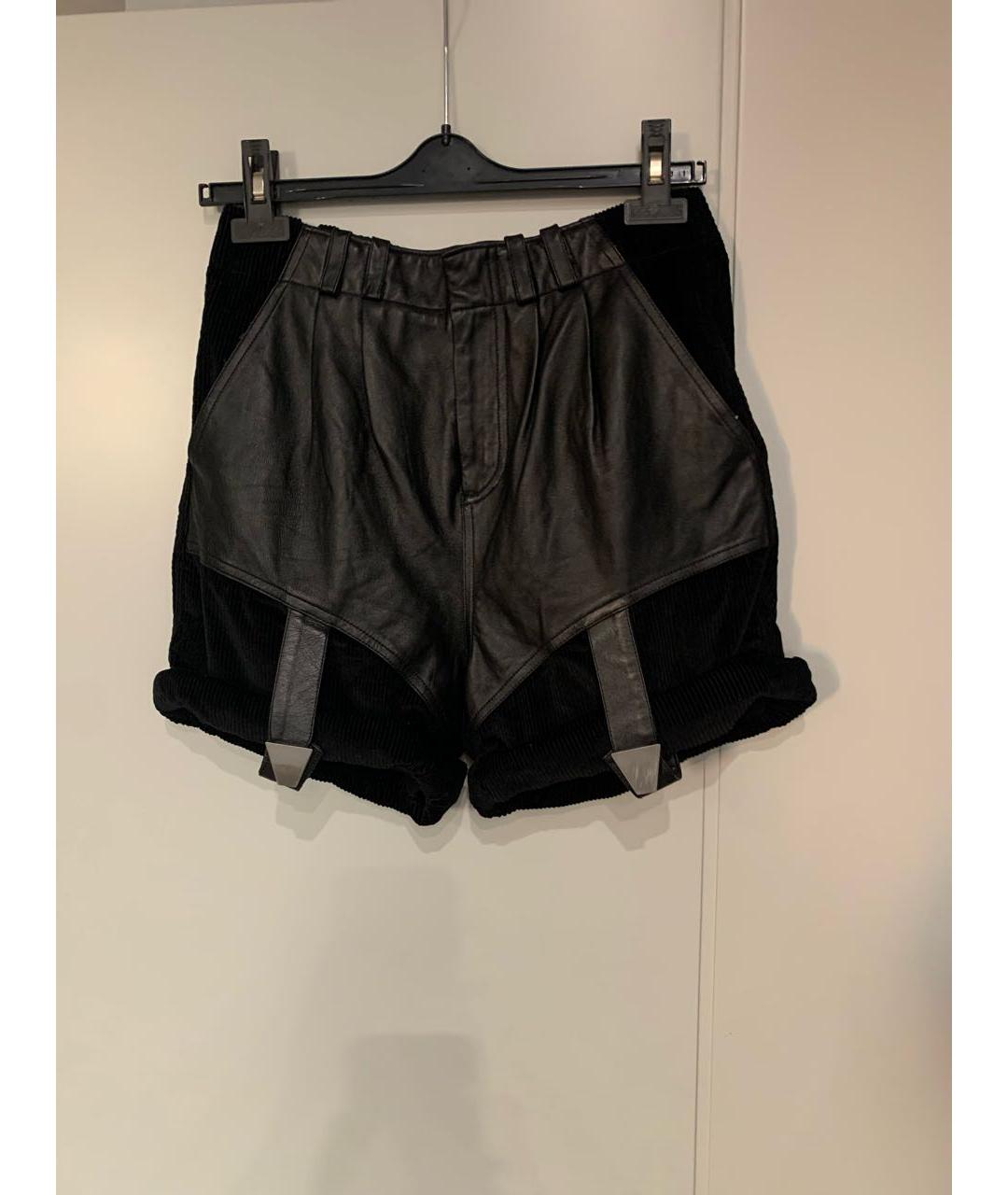 ALEXANDER WANG Черные кожаные шорты, фото 7