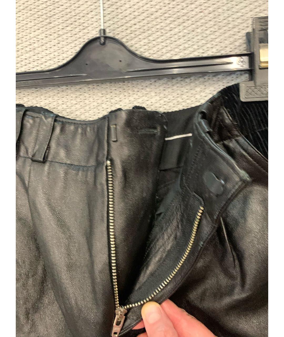 ALEXANDER WANG Черные кожаные шорты, фото 5