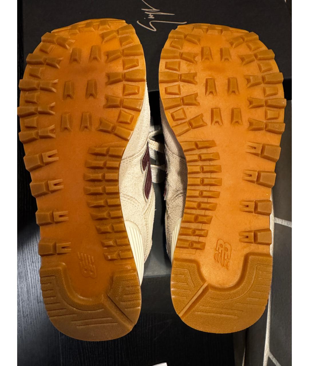 NEW BALANCE Бежевые замшевые кроссовки, фото 5