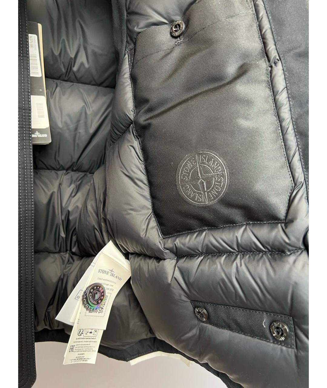 STONE ISLAND Черный хлопковый жилет, фото 6