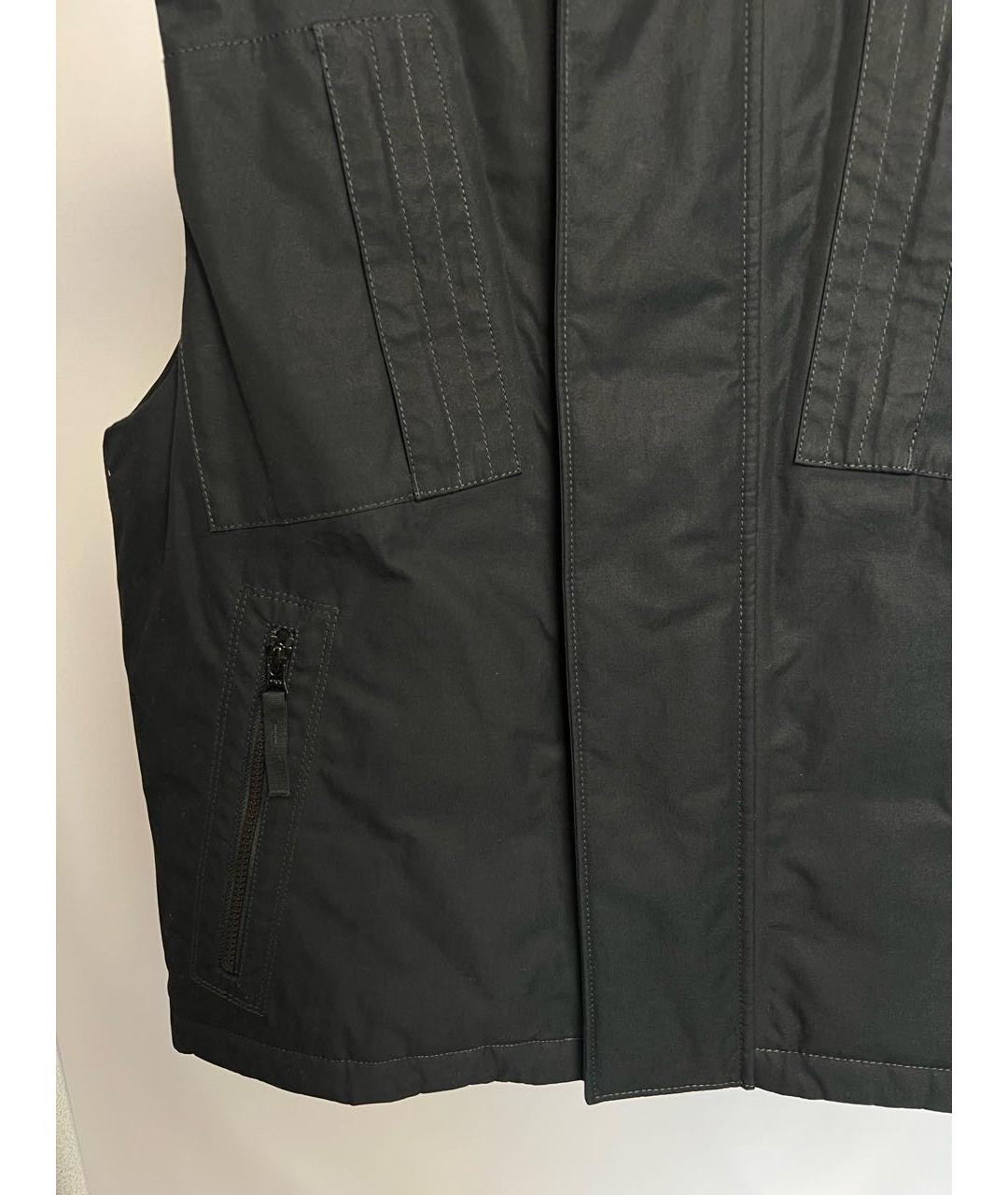 STONE ISLAND Черный хлопковый жилет, фото 3