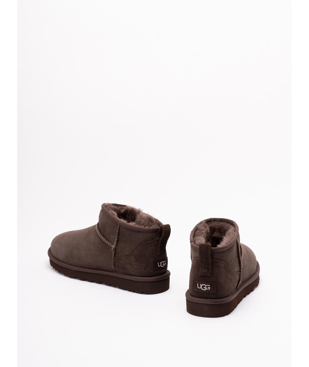 UGG AUSTRALIA Коричневые замшевые низкие ботинки, фото 3