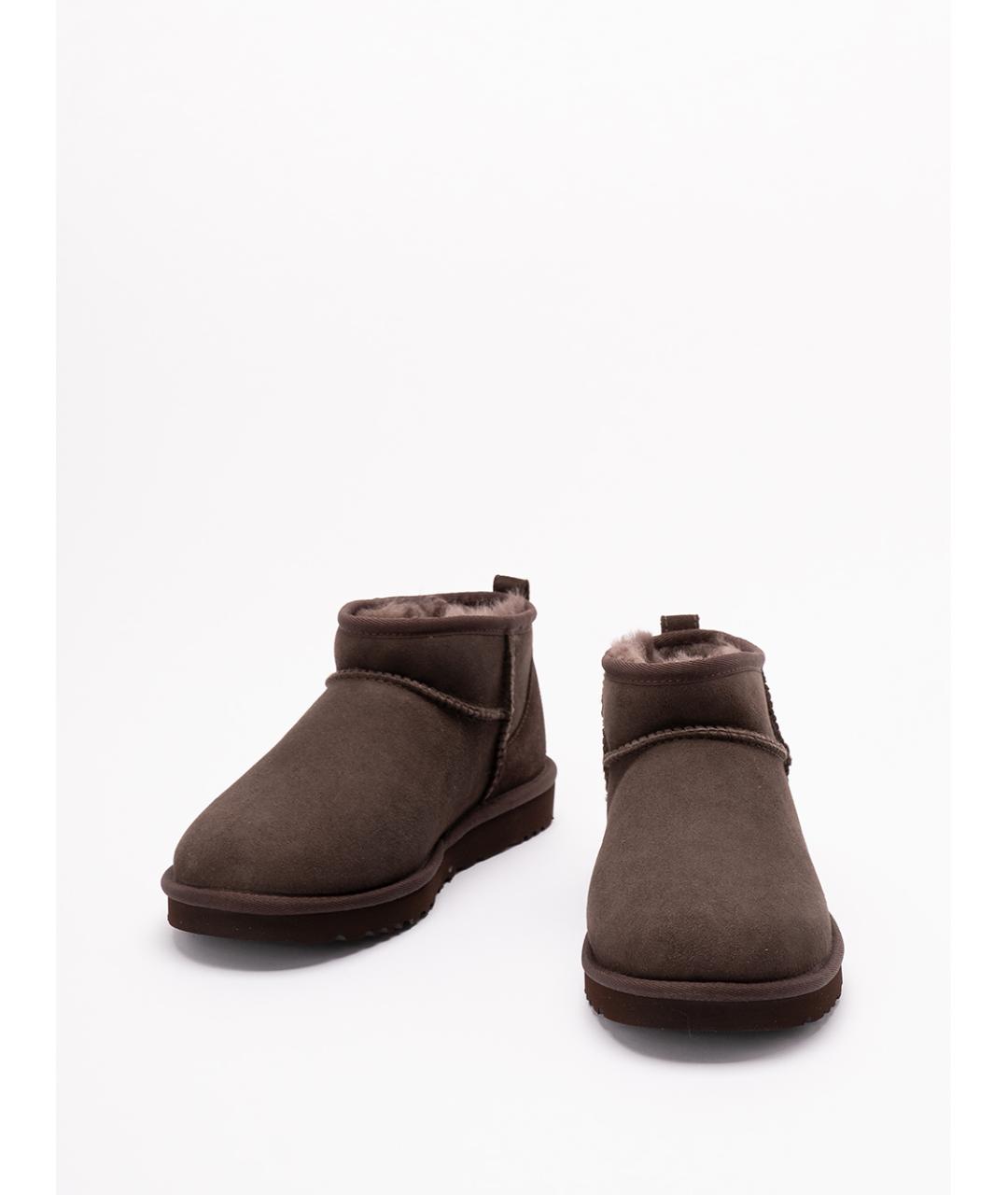 UGG AUSTRALIA Коричневые замшевые низкие ботинки, фото 2