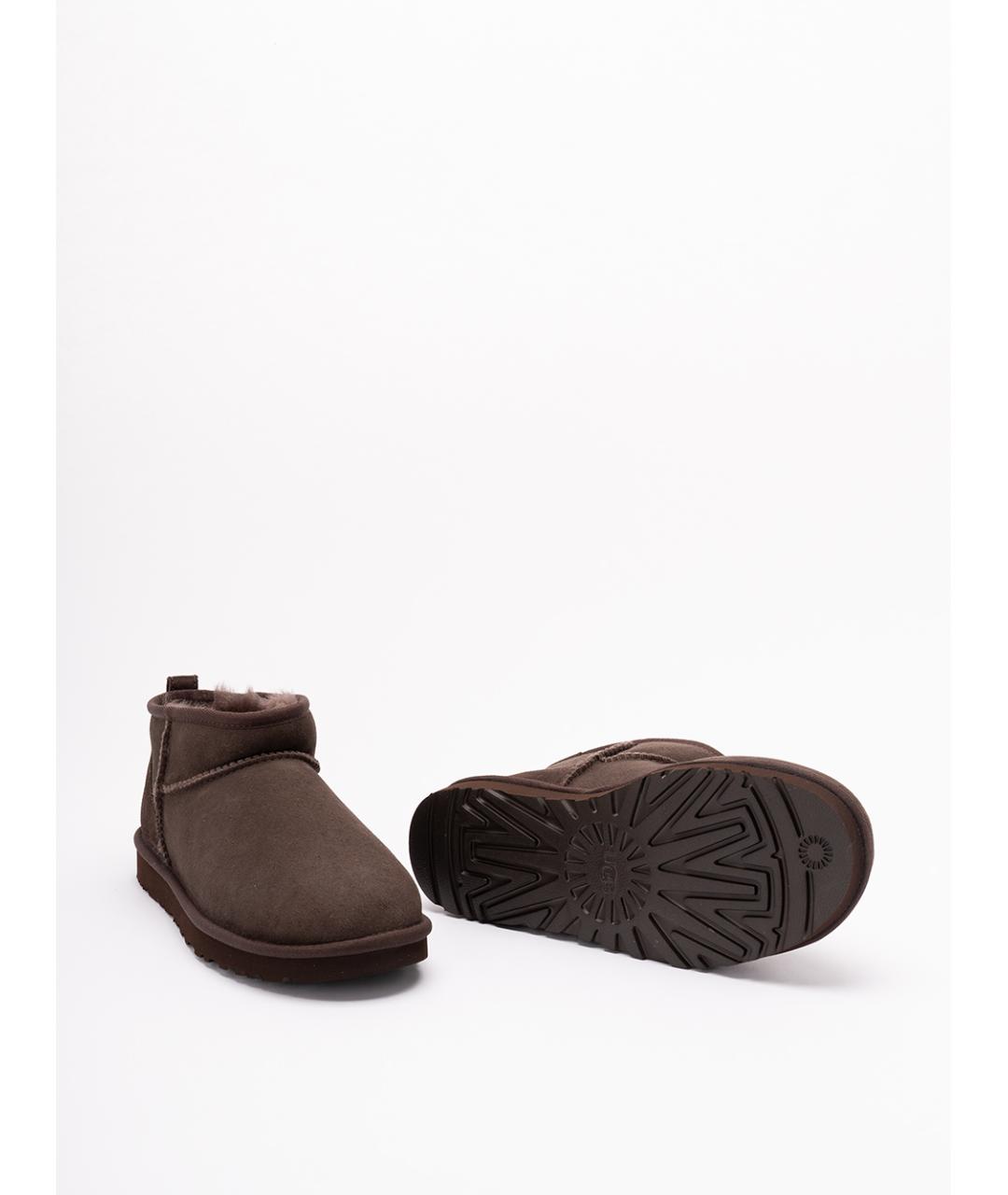 UGG AUSTRALIA Коричневые замшевые низкие ботинки, фото 4