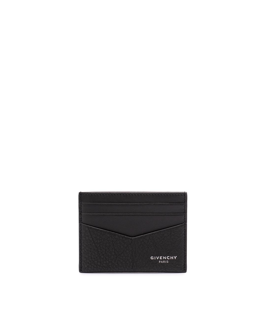 GIVENCHY Черный кожаный кардхолдер, фото 1